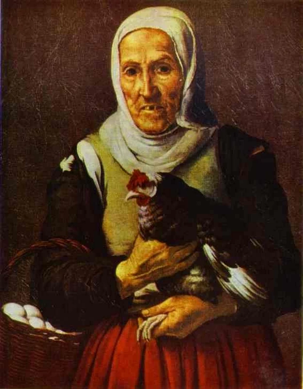 Bartolomé Esteban Murillo - 248, Donna con la gallina, Alte Pinakothek, Munich